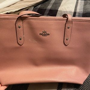 Pink Coach tote